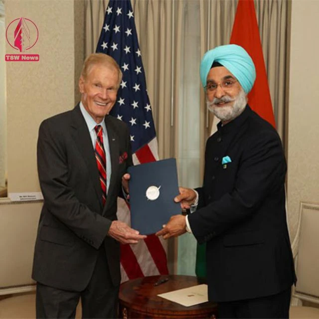 NASA Administrator Bill Nelson and Taranjit Singh Sandhu