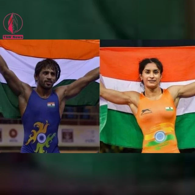 Vinesh Phogat and Bajrang Punia break