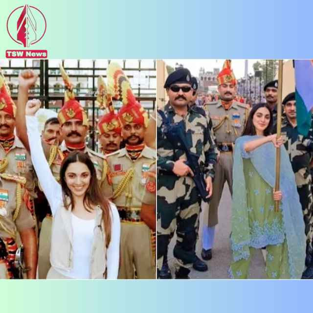 Kiara Advani with soldiers