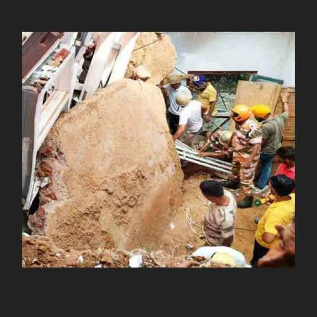 school roof collapses.