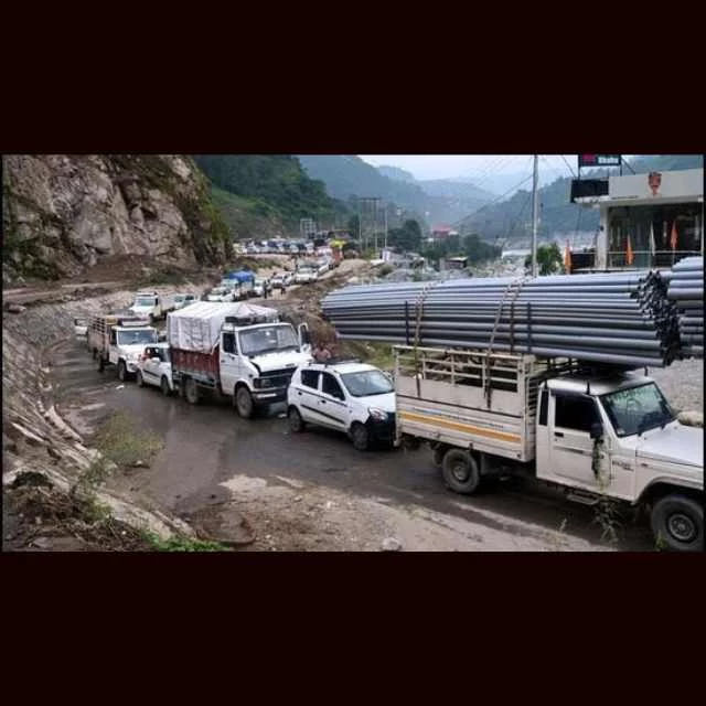 Kullu-Mandi Road Damaged