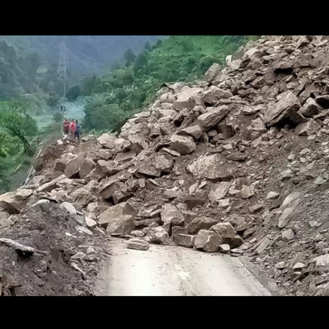 Landslides on Badrinath National Highway Uttarakhand