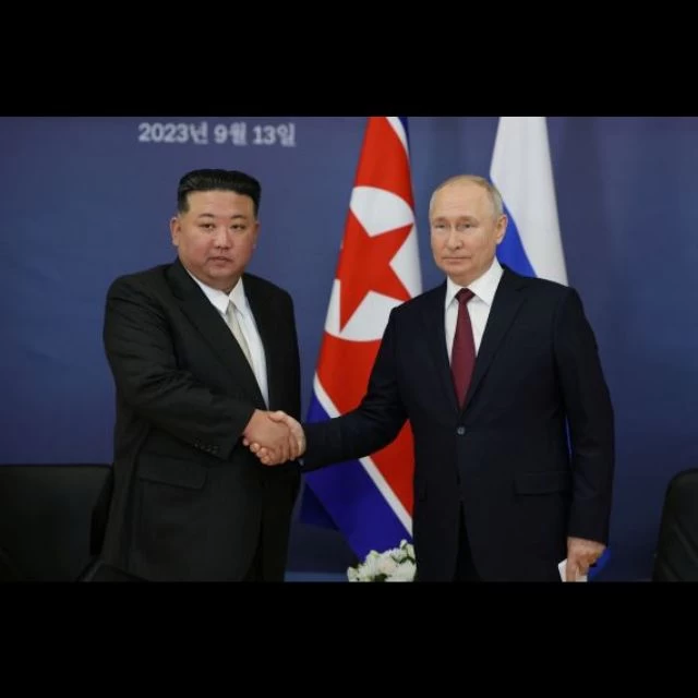 Russian President Putin and North Korean Leader Kim Jong un