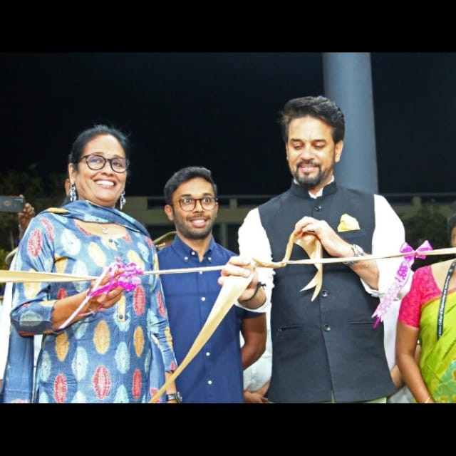 Anurag Thakur, Sri Krishna Stadium, Coimbatore