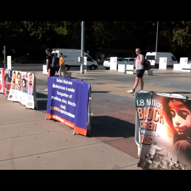 UNHRC, Banner Exhibition, Balochistan