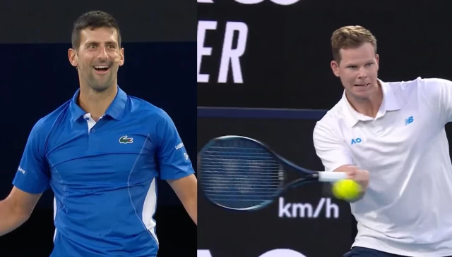 Unexpected Twists at Australian Open 2024: Djokovic and Smith Transform Australian Open's Center Court into Cricket Ground