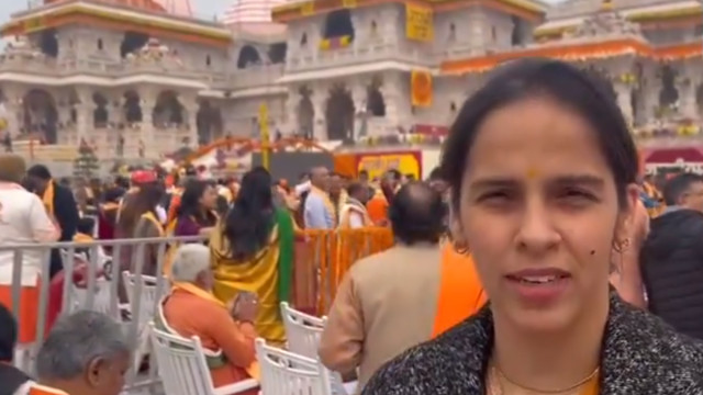 Indian badminton star, Saina Nehwal, shares her joyous experience attending the 'Pran Pratishtha' ceremony at Ram Mandir in Ayodhya