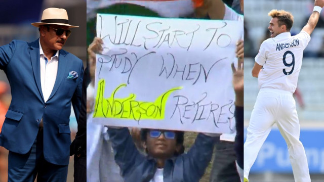 Fan's Poster Mocking Anderson's Retirement Plans Goes Viral; Ravi Shastri Responds