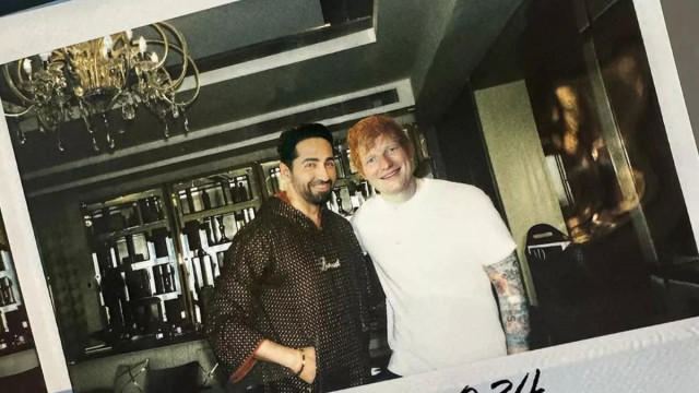 Bollywood Star Ayushmann Khurrana Crosses Paths with Ed Sheeran, Shares Polaroid Moment