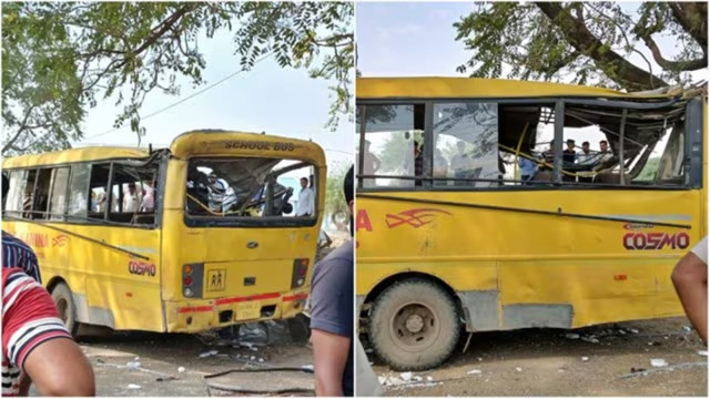 6 kid dead, several injured since school bus overturned with 30 onboard in Mahendragarh, Haryana